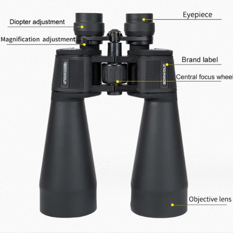 Imagem -04 - Telescópio Zoom Binocular de Alta Definição Zoom de Grande Calibre Telescópio Exterior Portátil 2060x70