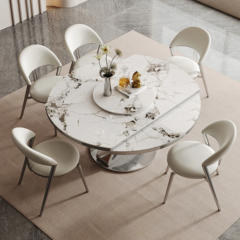 

Console Round Dining Table Dinner Side Makeup Study Center Dining Tables Dressing Luxury Muebles Para El Hogar Home Furniture