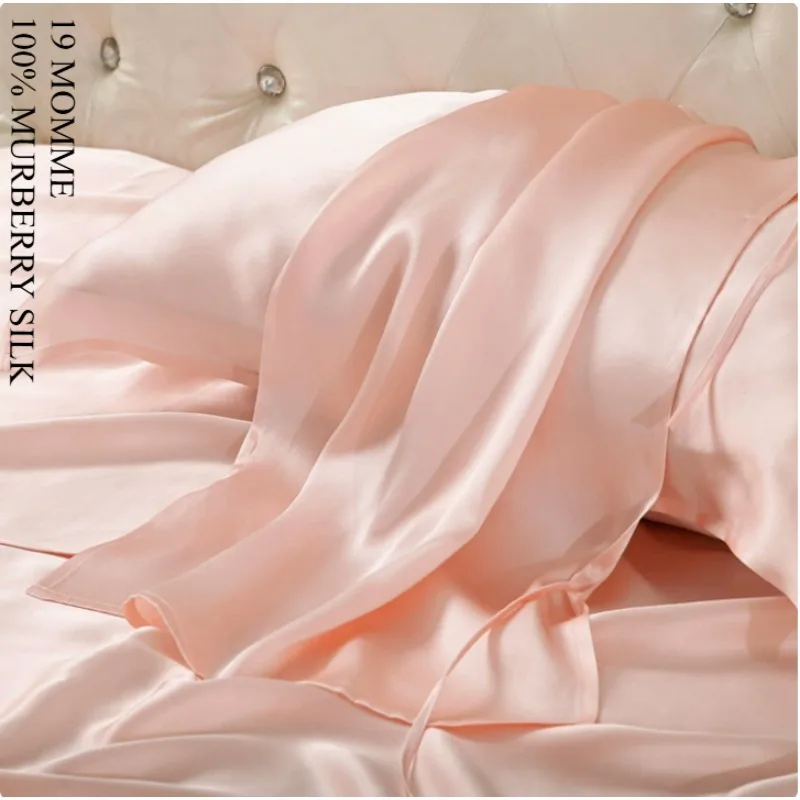 52*74cm 19 Momme Real Silk Pillowcase - Pure Silk Pillow Cover for Beauty Sleep - Anti Aging Smooth Cooling Fabric - Gift