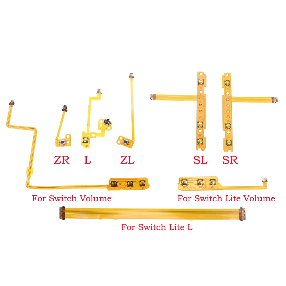 Left Right Button Power Volume ON OFF Key L SL ZR ZL SR Control Ribbon Flex Cable For Nintendo Switch Lite Joy-Con Joycon NS