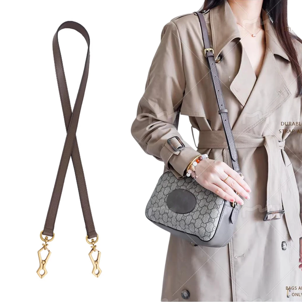 Bag Strap for GG Ophidia Bucket Shoulder Straps Leather Ajustable Crossbody Long Short Bags Belt Bag Accessories