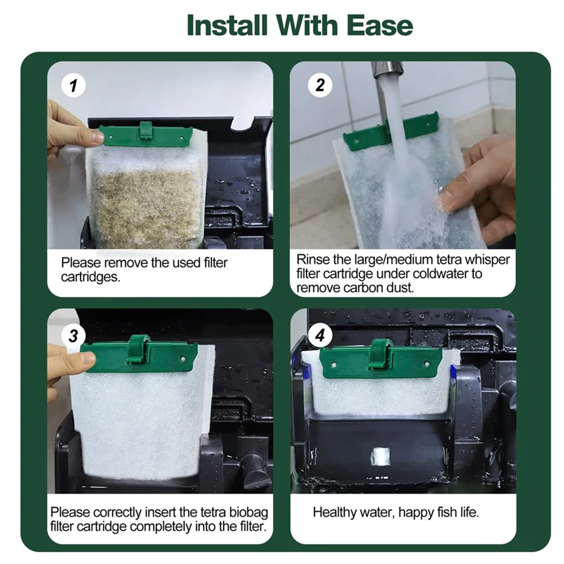 Medium Filter Cartridges Voor Tetra Fluisterbiobag Filters Medium Vervangingsfilter Voor Tetra Repto Filter