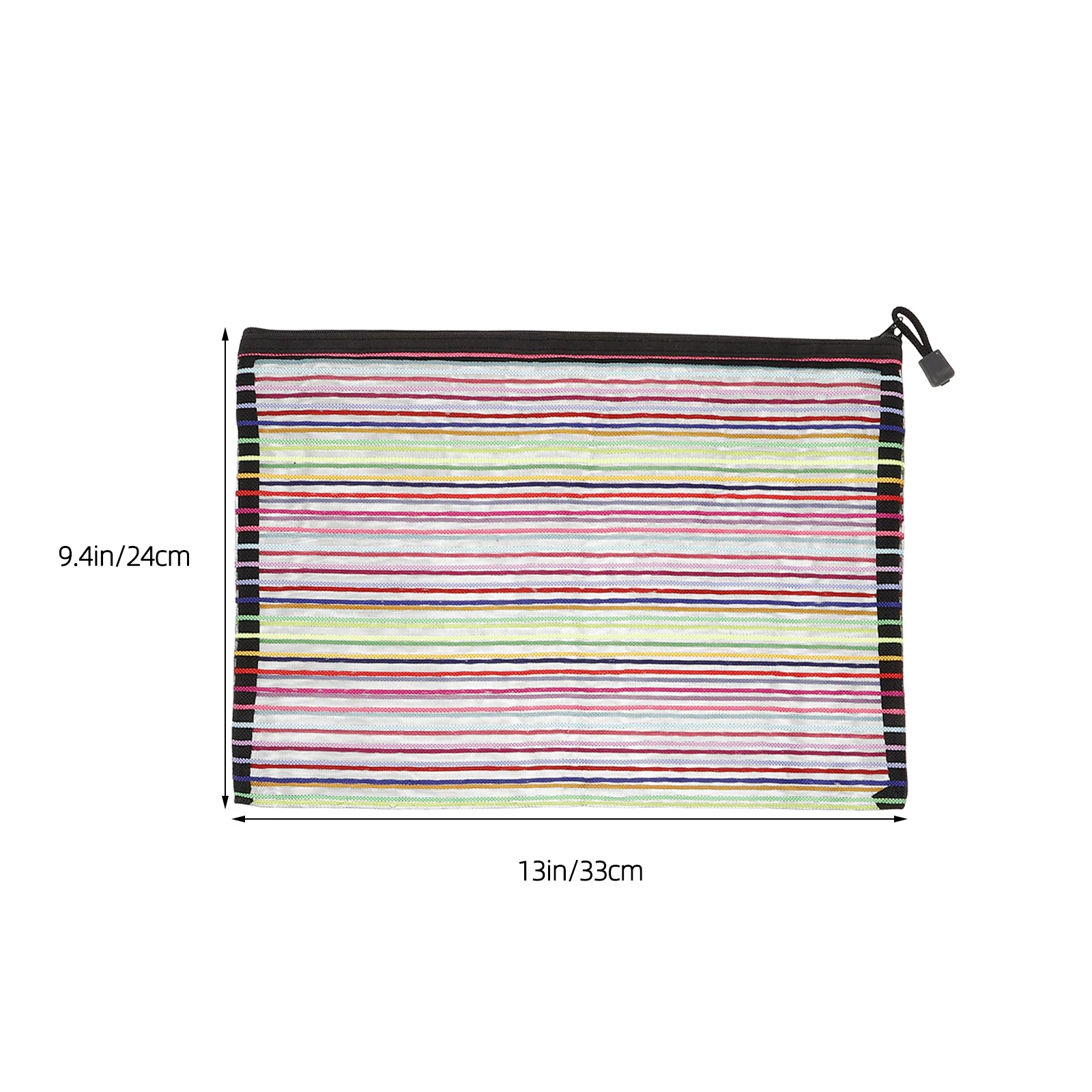 3 قطعة منظم مستندات شبكي من النايلون مقاسات محمولة ملونة A4 A5 B6 حامل ملفات بسحاب كيس التخزين حقيبة ملفات منظم المستندات #5