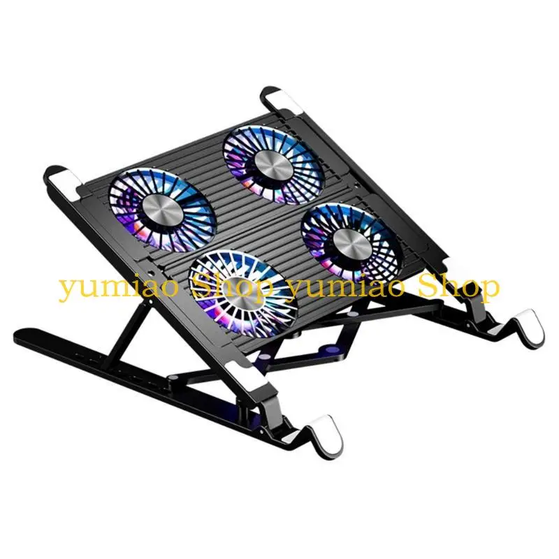 587B Efficient Notebook Cooler Pad with Adjustable Stand Enhances Air Circulation for High performances Laptops Accessories
