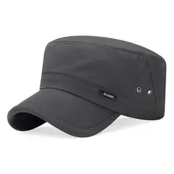 New Men Unisex  Hat Baseball Cap Cotton Cadet Hat  Breathable Combat Fishing Flat Adjustable Cap