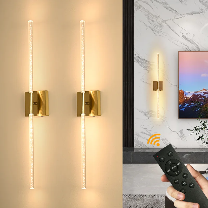 

Modern Wall Lamp Wireless Remote 3 Light Modes 10000mAh USB Rechargeable No Wiring Needed Rotatable for Bedroom Corridor
