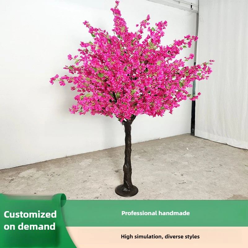 

Custom-made artificial bougainvillea trees, large artificial plants for indoor decoration and landscaping, artificial trees.