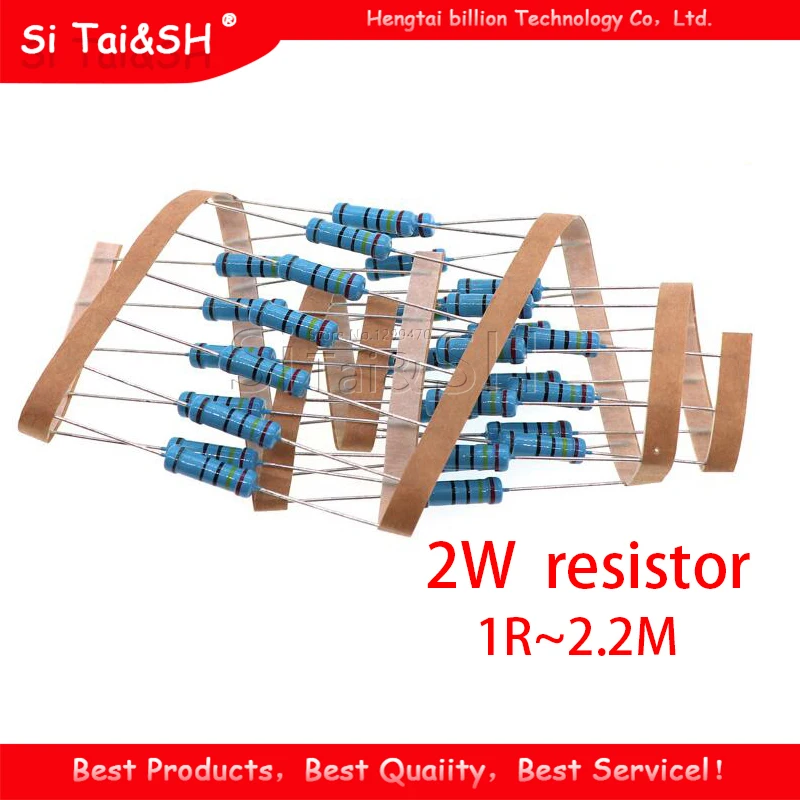 50pcs 1/2W Metal film resistor 1R~2.2M 100R 220R 330R 1K 1.5K 2.2K 3.3K 4.7K 10K 22K 47K 100K 100 220 330 1K5 2K2 3K3 4K7 ohm