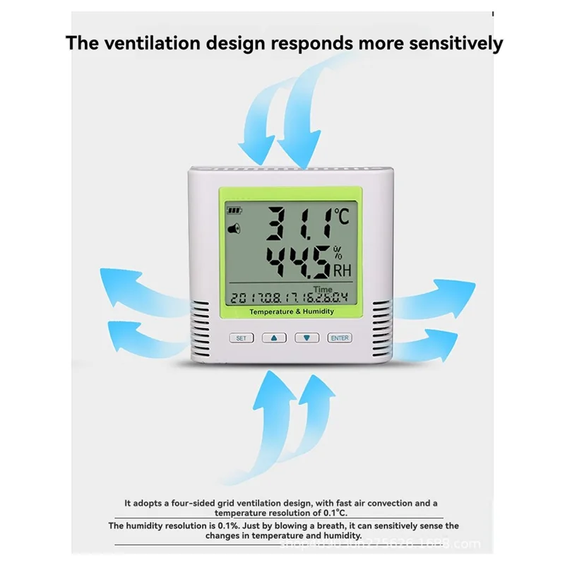 AS95-TH20BL Bluetooth Temperature And Humidity Recorder Temperature And Humidity Recorder With Built-In Probe