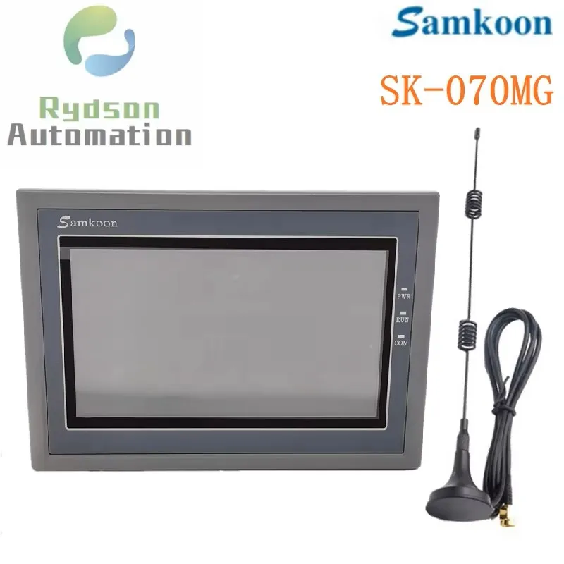 SK-070GG SK-070MG Ethernet Samkoon 7inch Touch Screen HMI Memory 128M Flash 128M CPU Cortex A8 600MHZ COM1/COM2:RS232 422 485