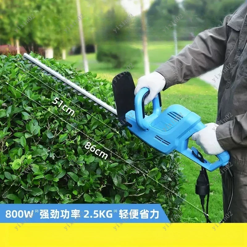 220V Garden Hedge Trimmer Lithium Battery Powered for Bush Shrub and Grass Trimming Use