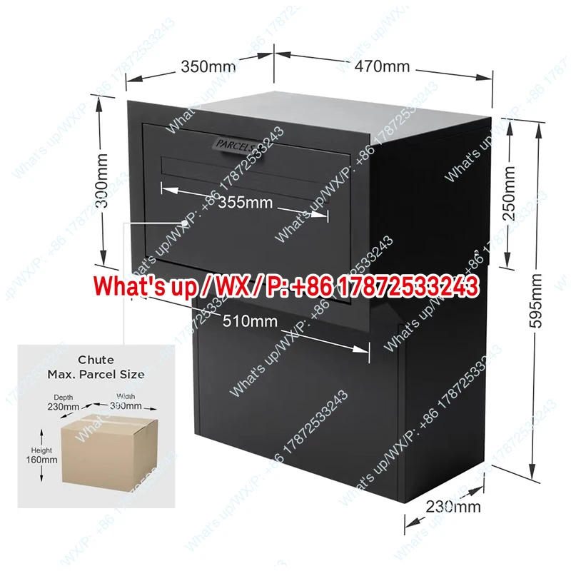 Anti theft express cabinet, home office document package box, export mailbox, personal receiving cabinet