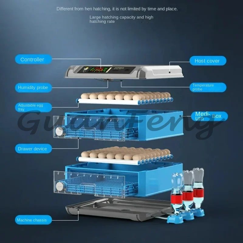 Automatic power incubator Dual voltage large capacity incubator