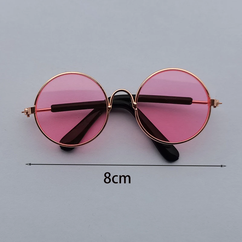 Lovely Vintage Round Dog Cat Sunglasses Puppy Photos Props Decorations for Dogs Reflection Eyewear Glasses Props Accessories