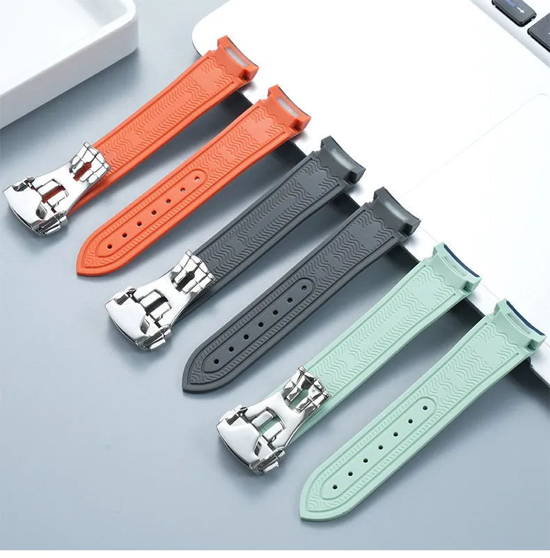 42mm Stainless Steel Moon Watch Case+Rubber Strap Mod Kit for Omega & Swatch MoonSwatch Metal Case Waterproof Bracelets parts