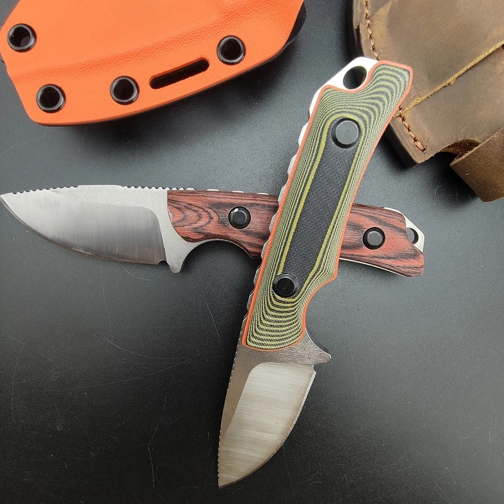 Forest Multifunctional Portable BM Hidden Canyon 15017 Fixed 8Cr13Mov Blade Knife with Sheath Camping Picnic Essential EDC Tool