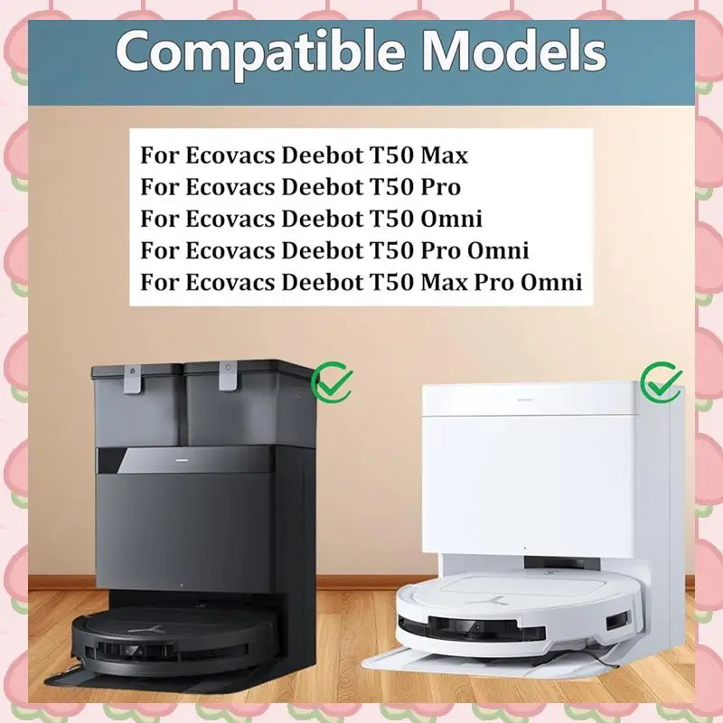 

N18R для Ecovacs Deebot T50 Max/T50 Pro/T50 Omni/T50 Pro Omni/T50 Max Pro, основная боковая щетка для пылесоса, фильтры, мешок для пыли, швабра