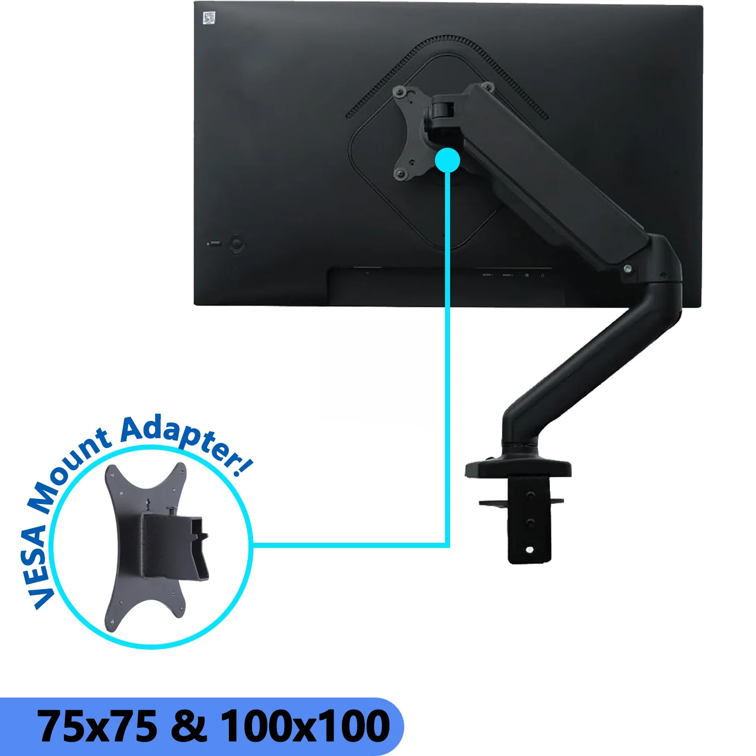 Support mural neuf pour moniteur HP OMEN 27qs 27q 27k 27s 27qz 27 G2, adaptateur VESA 75x75 100x100 pour bras de moniteur