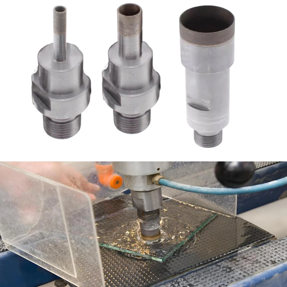 Punta da trapano per nucleo rivestita in smeriglio con filettatura M20 da 6-32 mm Punta da trapano per vetro integrale Taglierina per piastrelle in legno di pietra