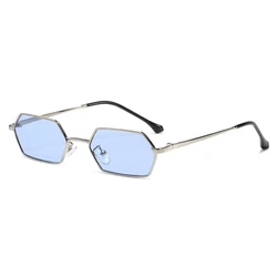 New Personalized Small Frame Women Sunglasses Retro Square Sun Glasses Fashion Men Street Photography Eyeglasses