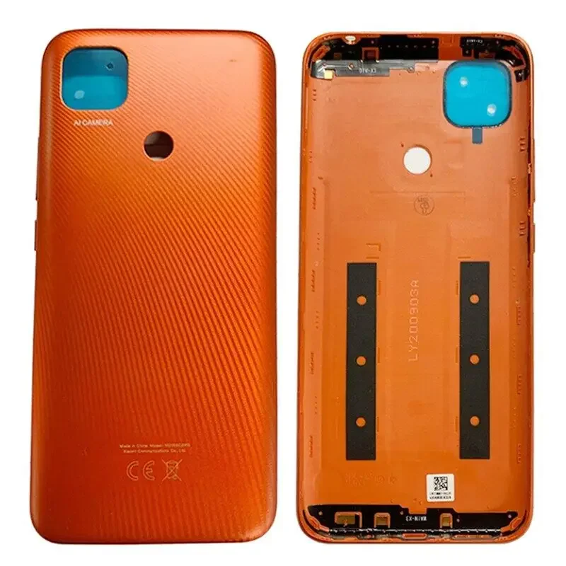 Back Cover For Xiaomi Redmi 9C Battery Cover Rear Door Housing Case with Camera Frame Lens Repair Parts