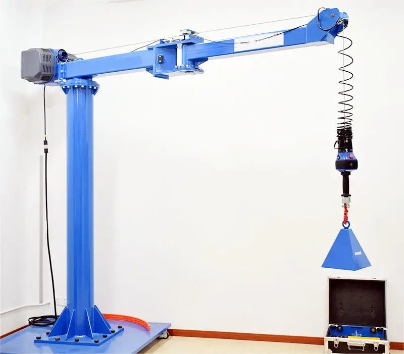 Intelligent Folding Arm Portable Column Jib Crane With Remote Control Industrial Workshop Warehouse Material Lifting Equipment