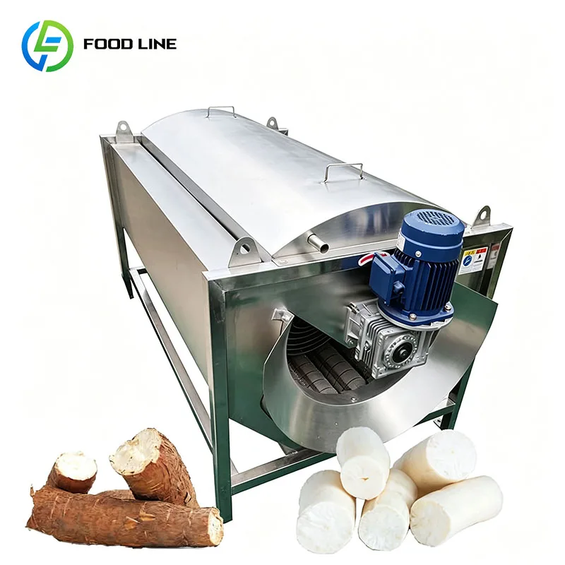 Cassava Washer Peeler Root Vegetable Cleaning Machine Potato Carrot Yam Ginger Taro Customized