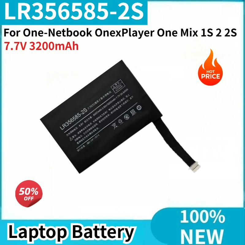 

100% New High Quality LR:356585 LR356585-2S Replacement Laptop Battery 7.7V 3200mAh for One-Netbook OnexPlayer One Mix 1S 2 2S