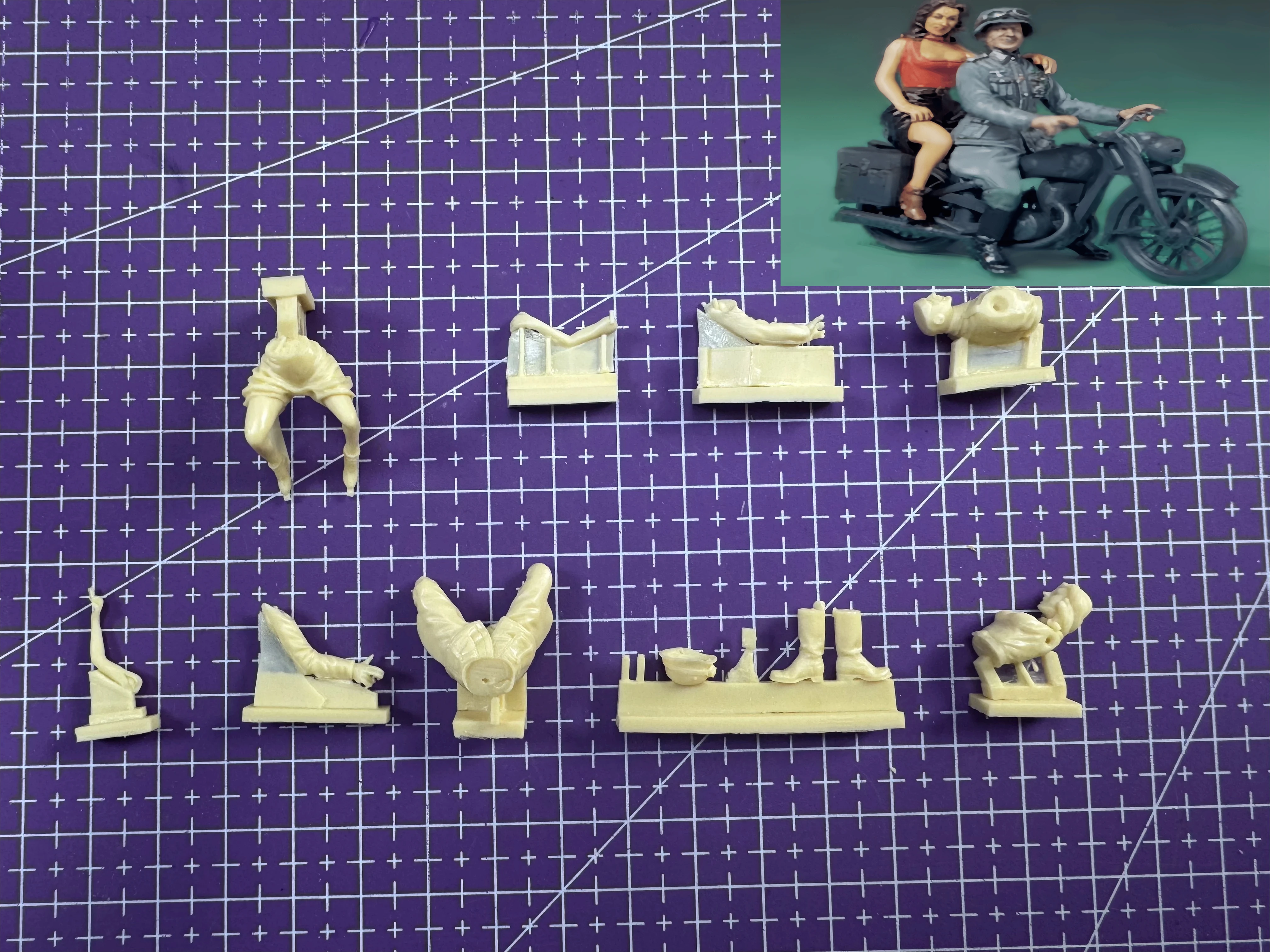 

1/35 Casting Resin Model Assembly Kit, GK, Soldier 2-person Group, Unpainted (excluding vehicles)