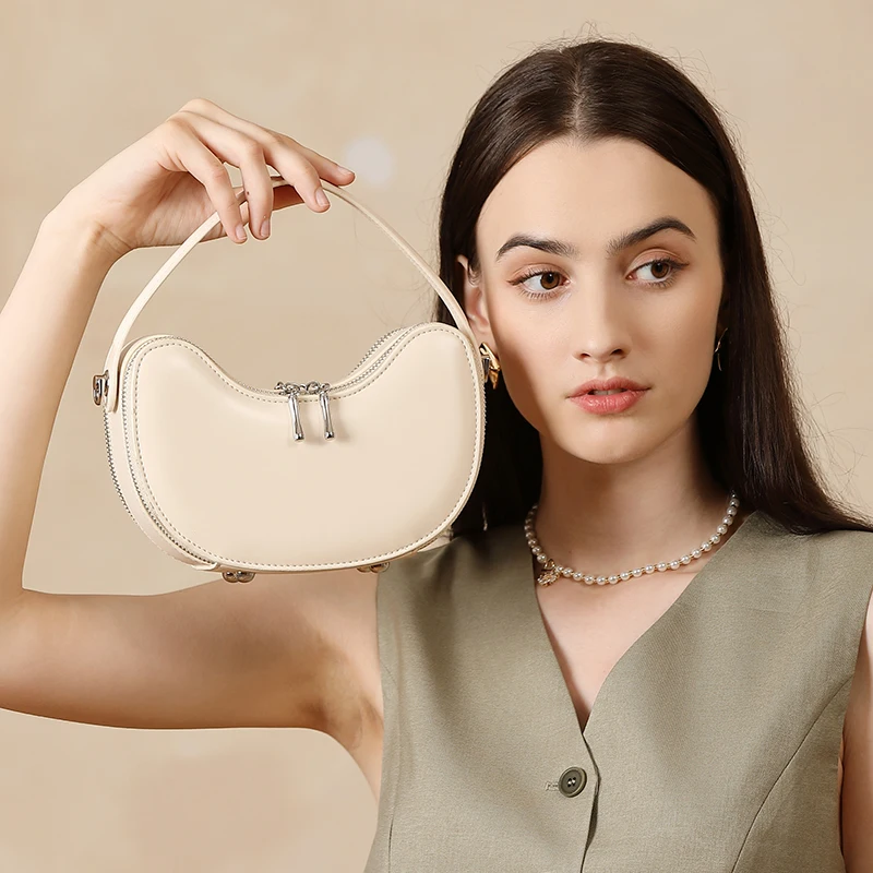 Designer Soft Split Leather Shoulder Crossbody Bags For Women Leather Handbags High Quality Female Messenger Bag