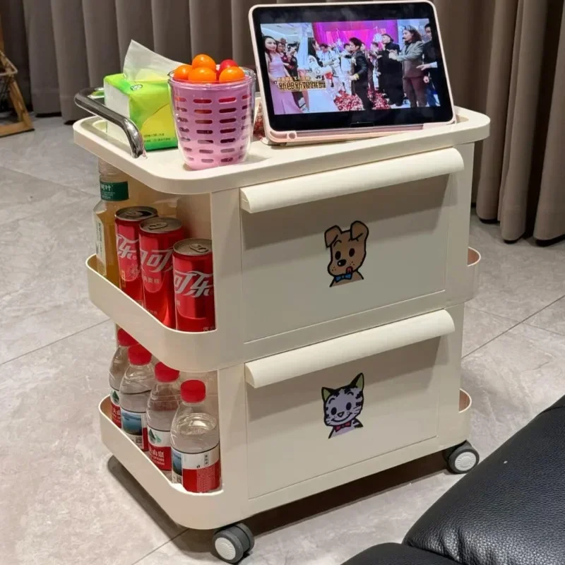Trolley Rack Storage Rack, Snack Storage Cabinet, Toy Floor Layered Rack