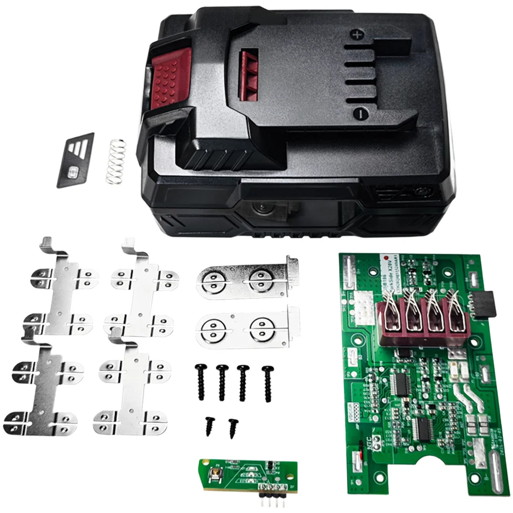 For Battery Case Kit With PCB Protection Board For 10 Cells, Overload Protection Battery Housing For DIY Projects