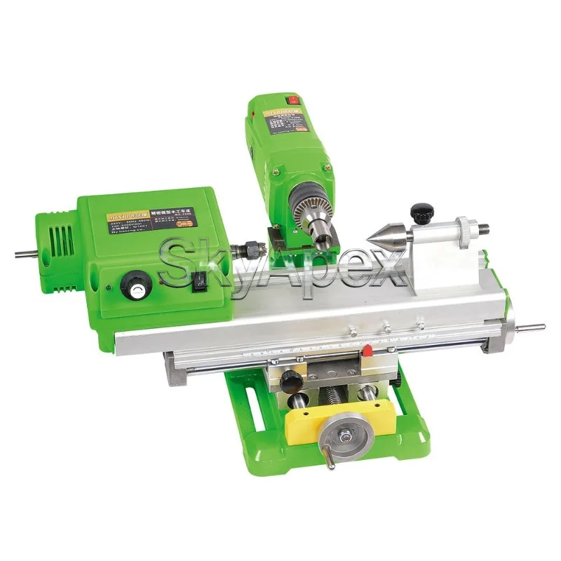 Mini Wood Bead Lathe Household Small Buddha Ball Processing Machine Portable Woodworking Pearl Turning Polishing Equipment