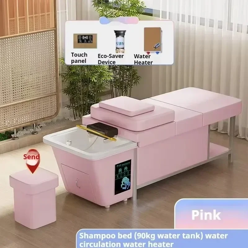 2025 Ingebouwde watertank hoofdspa shampoo stoel salon wasbak Japanse haarwas styling Camilla Lashista shampoo meubilair