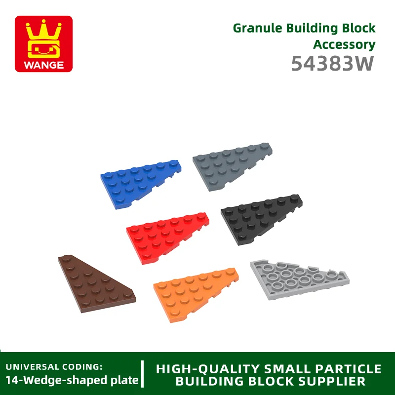 

20 Pcs/lot 4x6 Right Wedge Building Block Moc Color Accessories Compatible with 54383W Brick DIY Children's Toy Assembly Gift