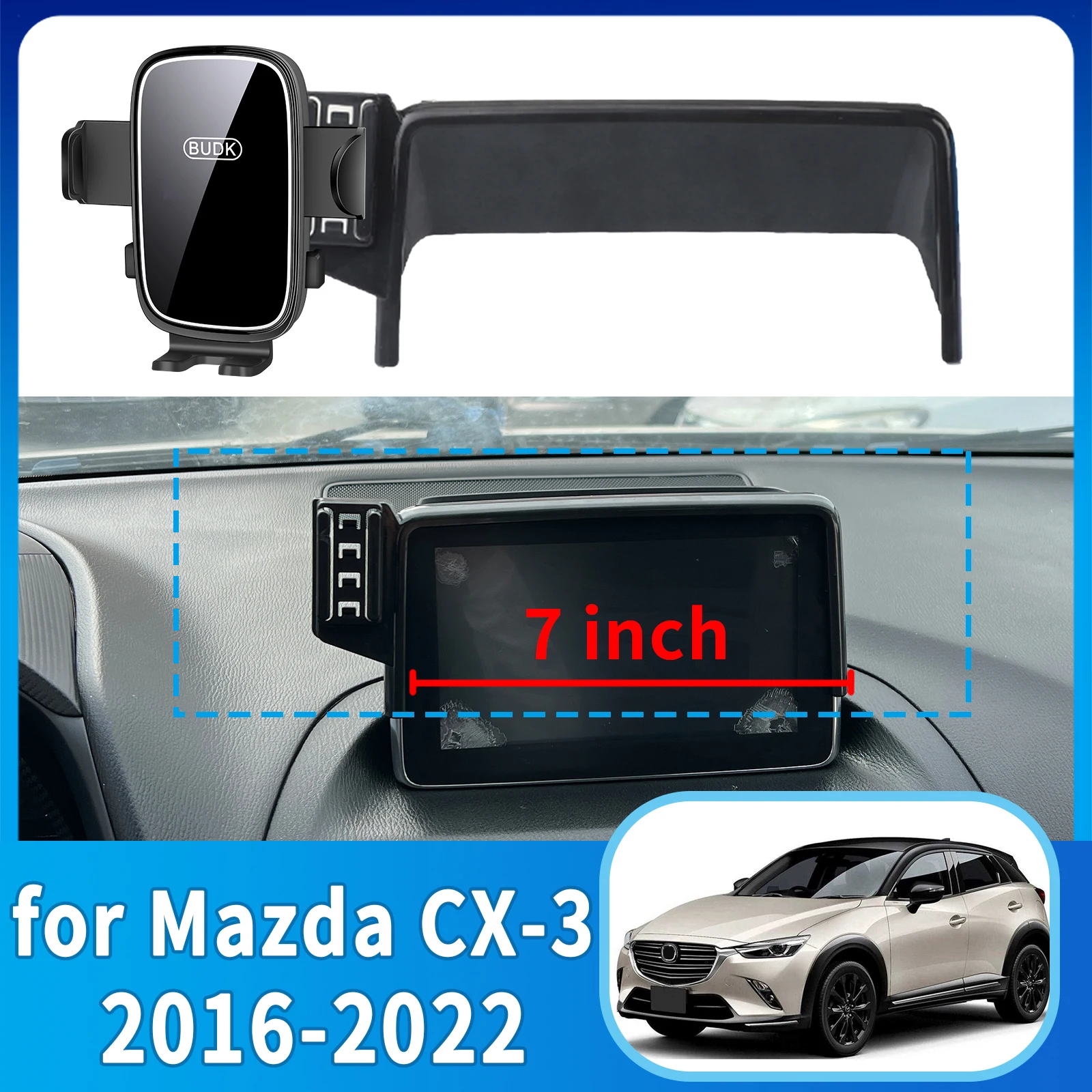 

fit for Mazda CX-3 CX3 Sport DK 2016 2017-2022 Phone Holder, Dashboard Screen Mount Bracket Easy Installation​​ Car accessoires
