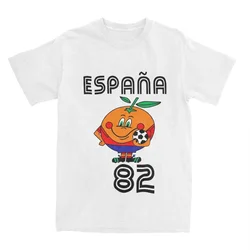 Men Women Espana 82 Spain Vintage Mascot 1982 T Shirt Clothes Vintage Tees Printed Accessories soccer football Cotton T-shirt .