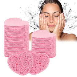 5/10PCS natural compression heart-shaped face wash makeup remover cleaning special face wash deep cleaning.
