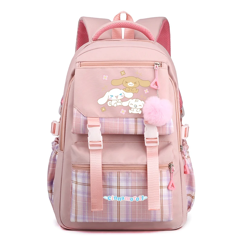 Sanrio Cinnamoroll Backpack Children Girl Black Blue Boy Schoolbag Kawaii Student Anime School Bag Laptop Travel Bag Toy Gift