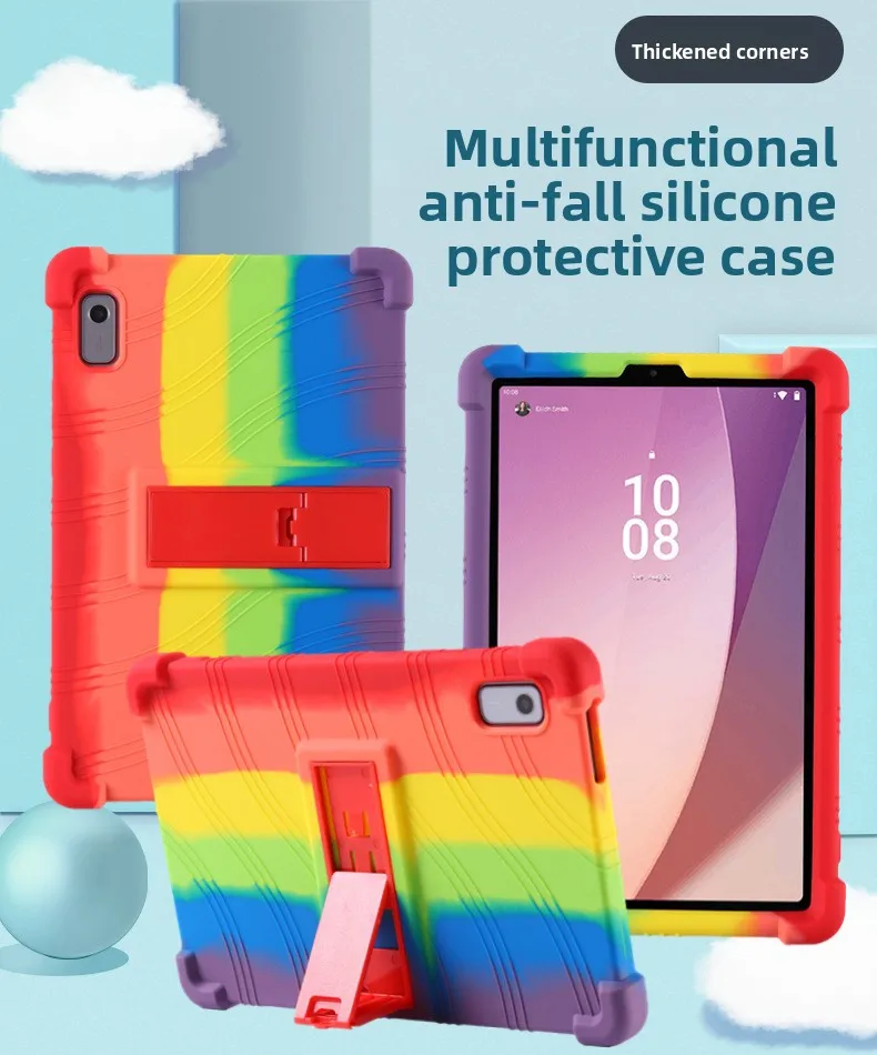 FÜR Lenovo Tab M9 HD Hülle 9 Zoll Silikon Stoßfeste Standabdeckung TB-310FU XU Fallschutz – Detail 1