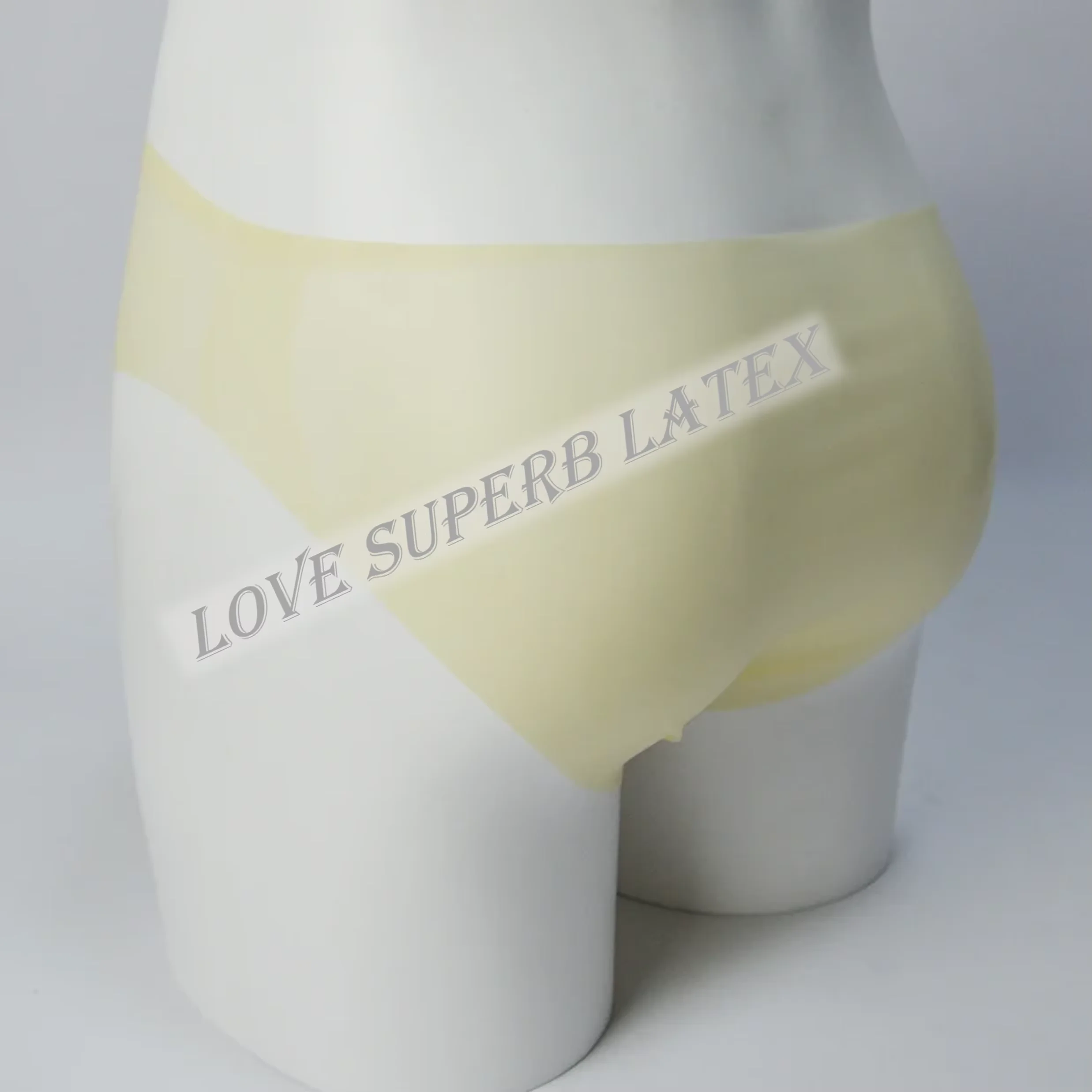 Molde sem costura transparente/preto látex masculino sexy pênis meia capa shorts breve com bola galo bondage