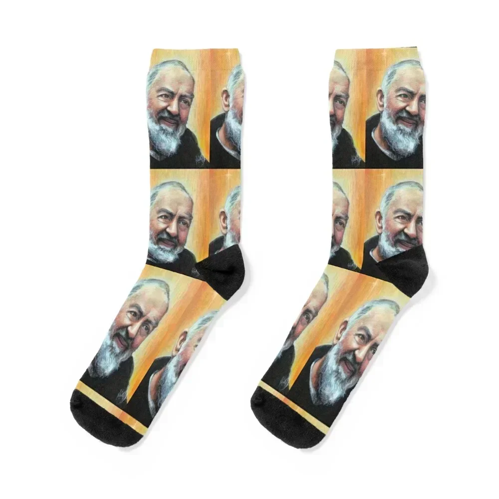 

Saint Pio of Pietrelcina Socks cute winter gifts loose fashionable Socks Girl Men's new in's Crossfit kids Women Socks Men's
