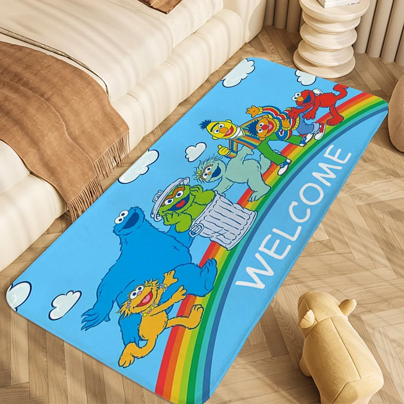 

Foot Mat S-Sesames S-Streets Children's Bedroom Carpet Anti Slip Custom Living Room Bathroom Rug Soft Doormat Entrance Door