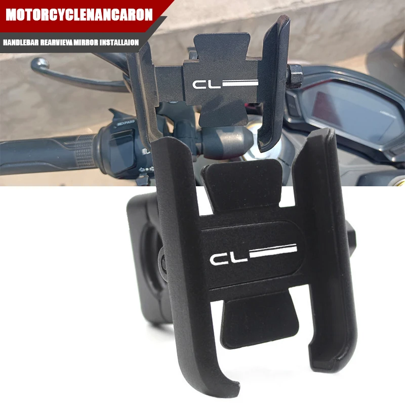 NEW Motorcycle CNC Handlebar Mirror Mobile Phone GPS Stand Bracket Accessorie For CL500 2022 2023