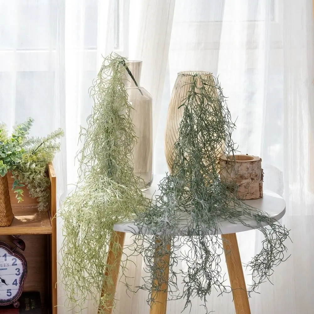 

91cm Artificial Air Grass Green Plants Plastic Real Touch Fake Plants Handmade Elegant Ceiling Hanging Vine Home Office Decor