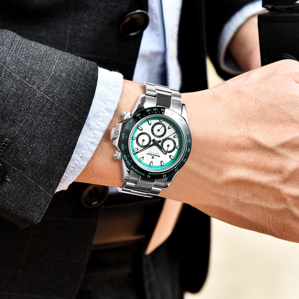 

2025 New Men's Watch Mechanical Watches For Man RollsTimi Top Brand Luxury Automatic Wrist Watches Ceramic Bezel Stainless Steel