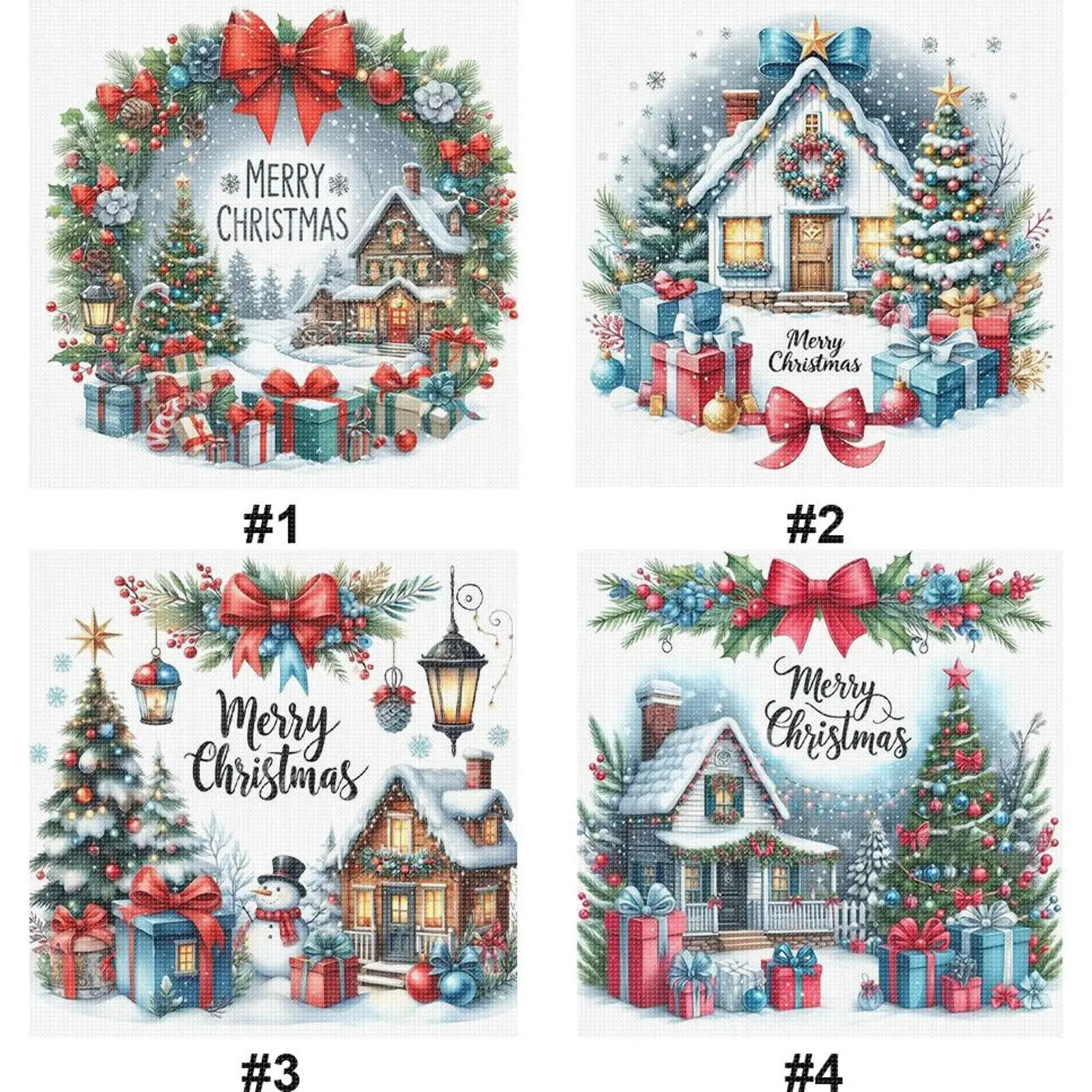 

Рождественский коттедж 14CT, 2 нити, наборы для вышивки крестом «сделай сам», наборы для рукоделия и рукоделия, узоры для вышивки крестом, наборы для рукоделия 40x40 см