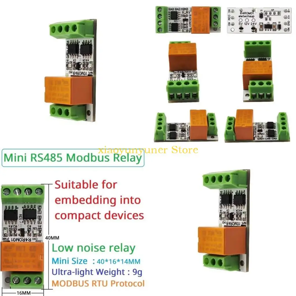 

Плата реле P9JB Mini RS485 для удаленного управления вводом-выводом с поддержкой Modbus RTU 5 В, 12 В, 24 В