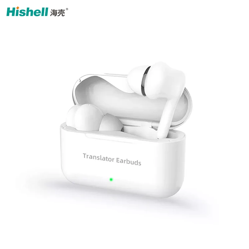 Translator Tws Wireless Headset 5.0 Stereo Dual Handsfree Earphone with Charging Box 127 Languages Translation Earbuds