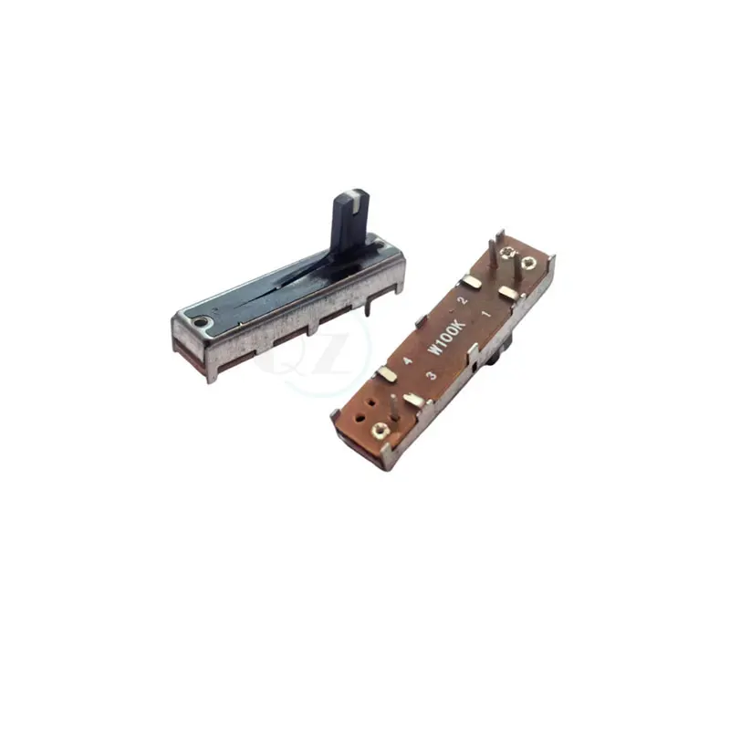 1 قطعة 35 مللي متر مقياس الجهد الشريحة الخطية الواحدة W100K السكتة الدماغية 20 مللي متر مع مقبض نقطة بيضاء طول 10 مللي متر خلاط أحادي ترويسة